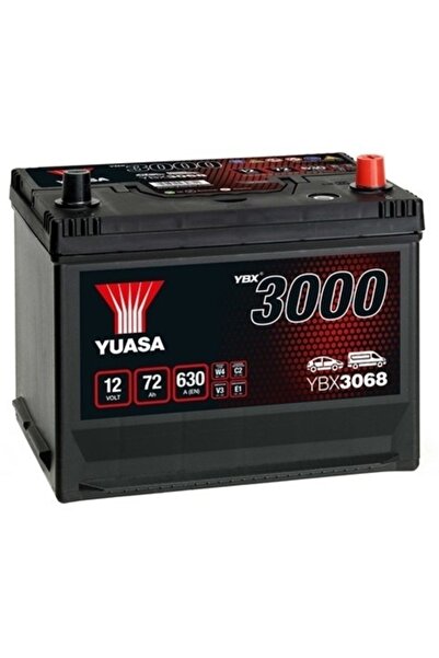 Yuasa Baterie auto YBX 3000 ASIA YBX3068, 12 V, 72 Ah, 630 A, 269x174x223 mm,...
