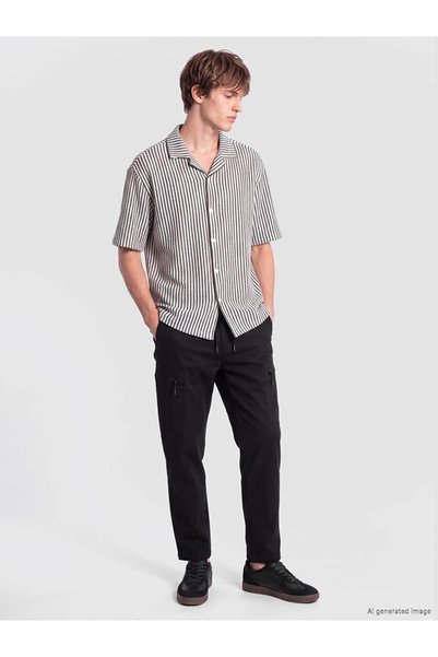 LC Waikiki Black Regular Fit Men's Cargo Pants