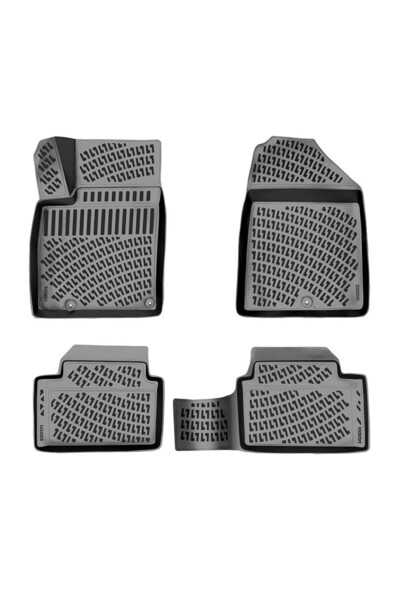 Umbrella Set covorase auto din cauciuc 110164, TPE, negru, pentru Hyundai i30...