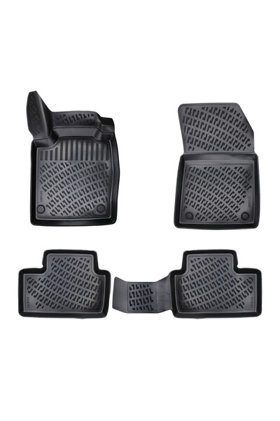 Umbrella Set covorase auto din cauciuc 110170, TPE, negru, pentru Nissan Juke...