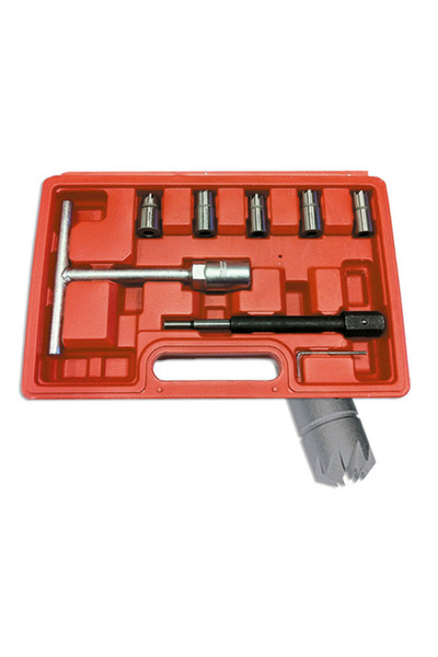 JBM Trusa de freze pentru curatare injectoare 52273, geanta din plastic