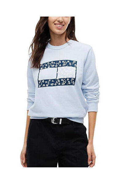Tommy Hilfiger Γυναικείο Φούτερ Γαλάζιο Tommy Jeans DW0DW23306-C1N