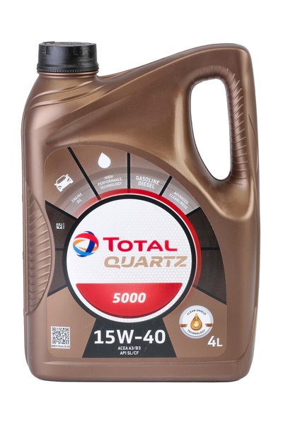 TOTAL Ulei motor Quartz 5000 15W40 216566, volum 4 litri, sintetic