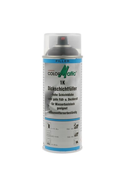 ColorMatic Spray grund 1K Thick-Film Filler 385575, negru, 400 ml
