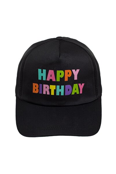 OEM Sapca Neagră de Petrecere "Happy Birthday", pentru Aniversări