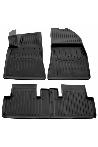 Umbrella Set covorase auto din cauciuc 106014, negru, pentru Tesla Model 3, 2...
