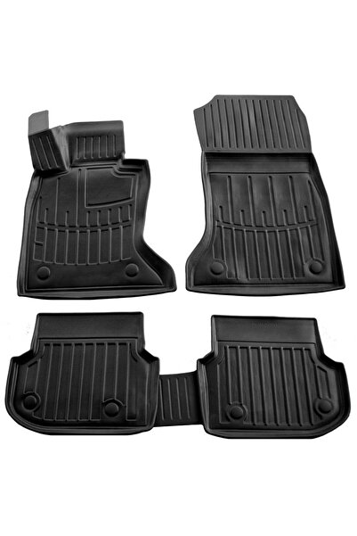 Umbrella Set covorase auto din cauciuc 105901, negru, pentru BMW 5 (F11), 201...