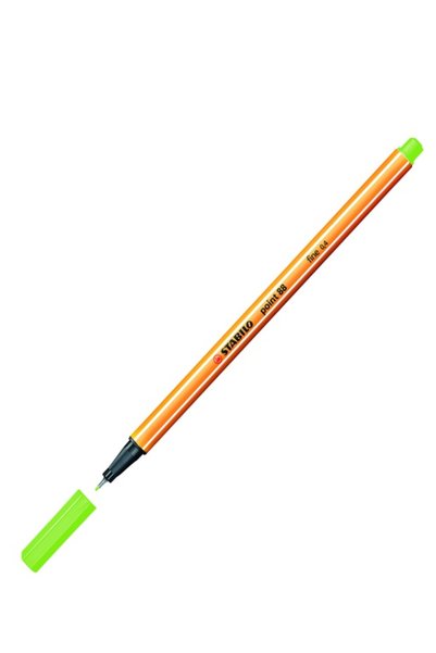 Stabilo Point 88 Fluorescent Green - 2 Pieces