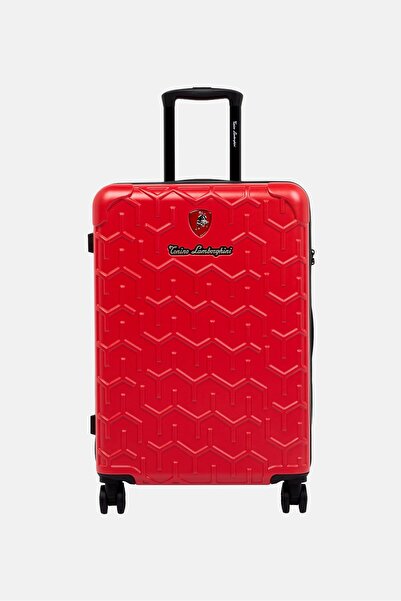 Tonino Lamborghini 21,5 Inch Hard Shell Cabin Spinner Luggage, Red