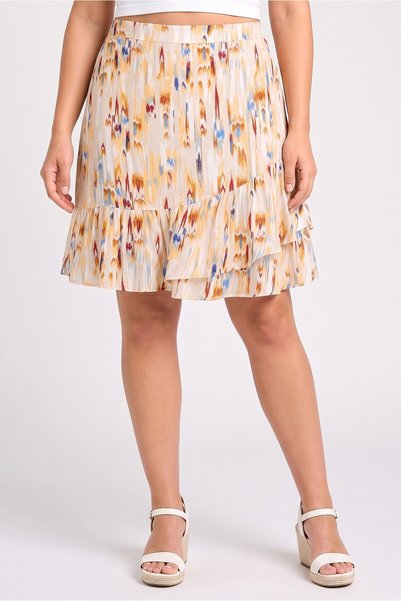 PEPPERCORN Women Allover Print Mini Skirt, Multicolor