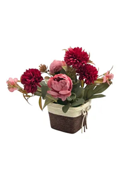 Generic Brand Ghiveci Decorativ cu Flori Artificiale Multicolore, Aranjament ...