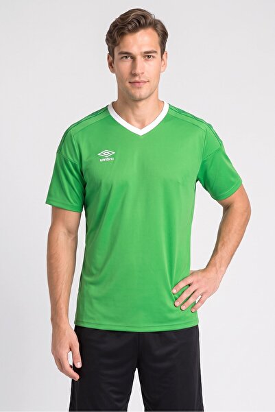 UMBRO Men Sportswear Fit Short Sleeve Football Jersey, Green