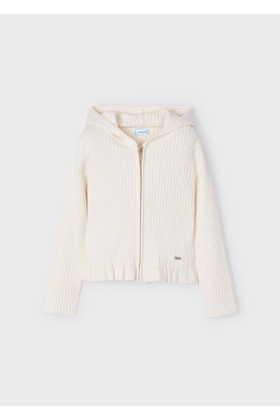 MAYORAL Zippered Hooded Girl's Cardigan