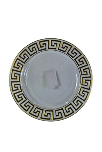 Generic Brand Декоративна кръгла златна табла 33x33 см за сервиране и предста...
