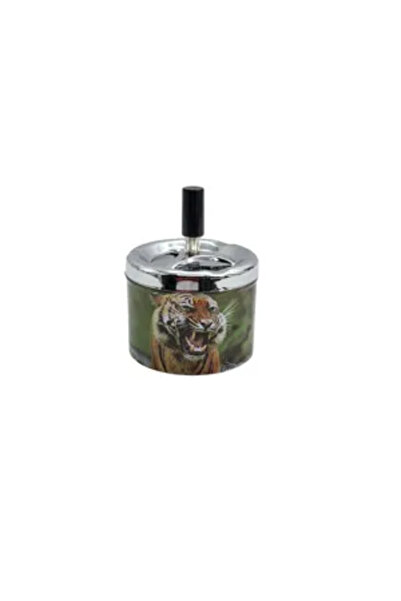 Generic Brand ROUND METAL ASHTRAY WITH FOLD 9×12 CM