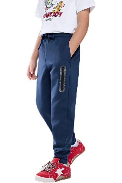 Giordano Junior's Interlock Regular Taper Elastic Waist Jogger Blue 6-7 YRS