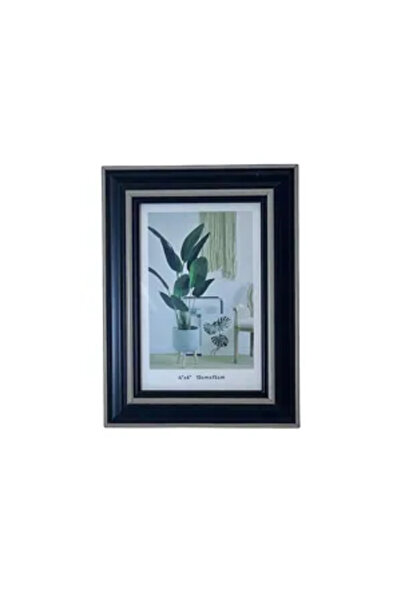 Generic Brand Black Photo Frame with Silver Border – 10x15 cm (4x6 inch) Form...
