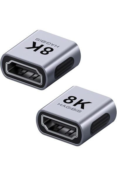 GENERAL وصلة محول HDMI 2.1 أنثى إلى أنثى 8K@60Hz من قطعتين، كيبل توصيل HDMI ل...