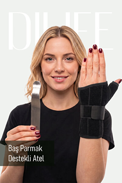 DILIFE El Bilek Ateli Baş Parmak Destekli Çelik Baş Parmak Desteği Ayarlanabi...