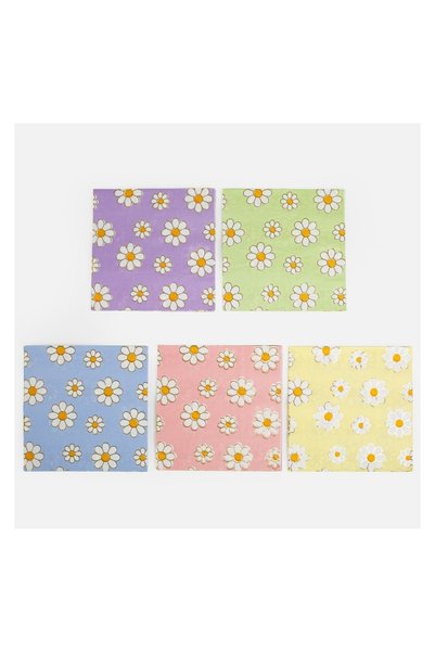 OEM Șervețele de Masă Party cu 2 Straturi Colorate cu Margarete 33x33 cm – 25...