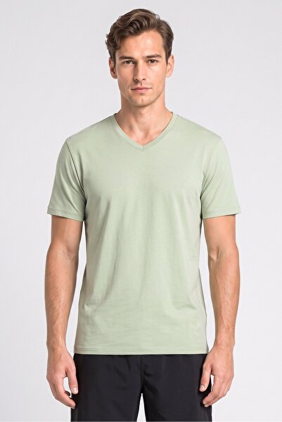SKECHERS Men Sportswear Fit Short Sleeve Outdoor T-Shirt, Green