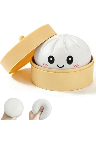 TERRIFI Dumpling Squishy Stress Ball Fidget Toy for Stress Relief and Anxiety...