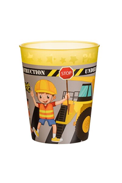 OEM Pahar de Petrecere din Plastic Galben Vehicule de Santier "Party Time" 25...