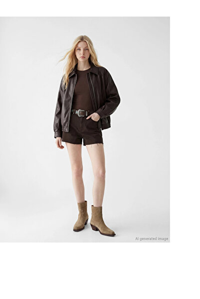 LC Waikiki oversized Γυναικείο μπουφάν εφέ δέρματος