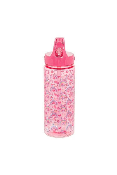 OEM Sticlă Apă Copii Curcubeu Roz Flip-Top, Fără BPA, 500ml