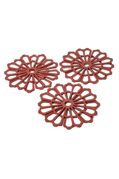 Generic Brand Set of 3 Silicone Heat Mats – Flower Design, High Temperature R...