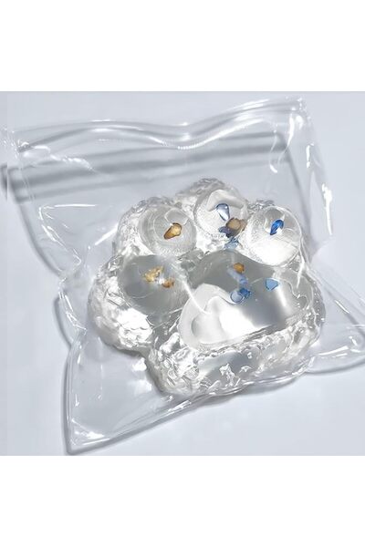 TERRIFI Cat Paw Squishy Toy, 10.5 X 10 Cm Plastic Rice-Ball Squeeze