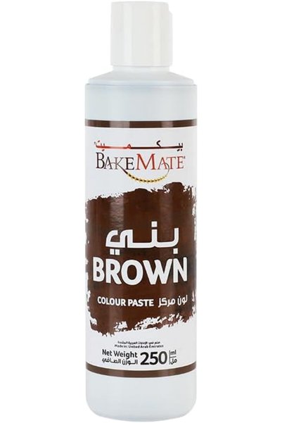 BakeMate معجون ملون بني مركز 250 مل