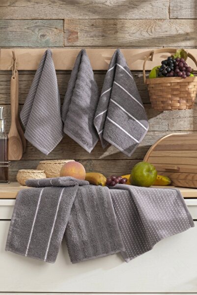 SHIPLA HOME مجموعة صوفيا مكونة من 6 مناشف مطبخ مقاس 30x50 سم
