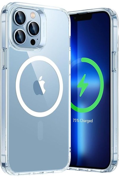 Generic Magnetic Clear Case for iPhone 13 Pro Max, Anti-Yellowing Transparent...