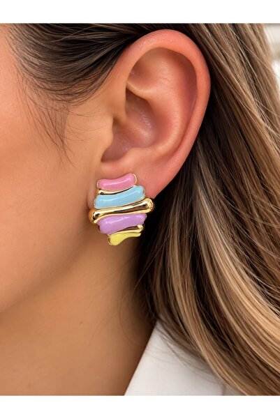 XUPING JEWELRY أقراط فولاذية ملونة من Xuping