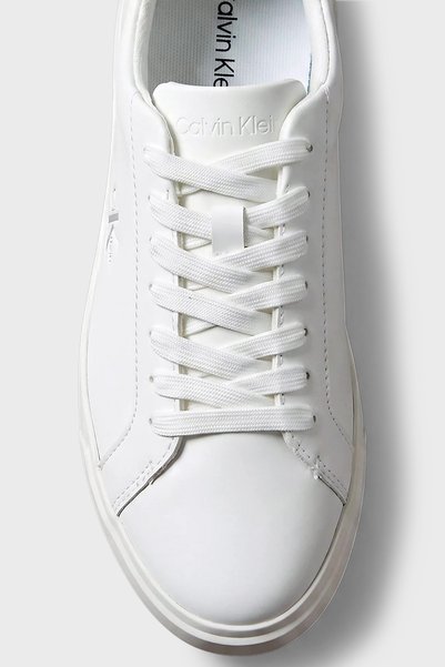 Calvin Klein Deri Logolu Sneaker Ayakkabı HW0HW03312061 Kadın AYAKKABI HW0HW03312 061