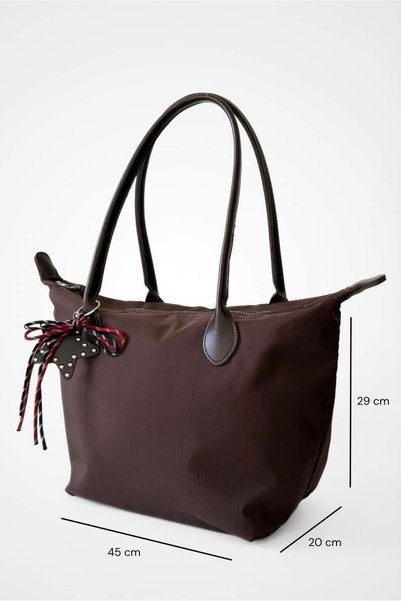 Yuka Atelier Tilda Charm Detaylı Su Geçirmez Shopper Çanta