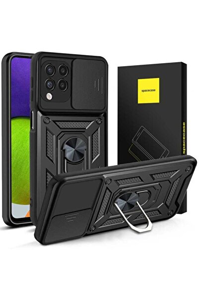 spacecase Camring Galaxy A22 4G negru