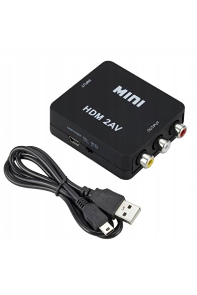 EtuiTab ADAPTOR HDMI LA AV RCA CONVERTOR CINCH CABLU 1080P