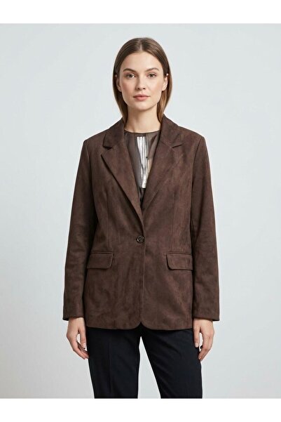 Genel Markalar Süet Blazer