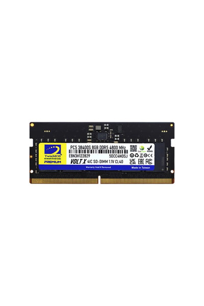 TwinMOS TMD58GB4800S40 8GB DDR5 4800MHz SO-DIMM Dizüstü Bilgisayar Rami