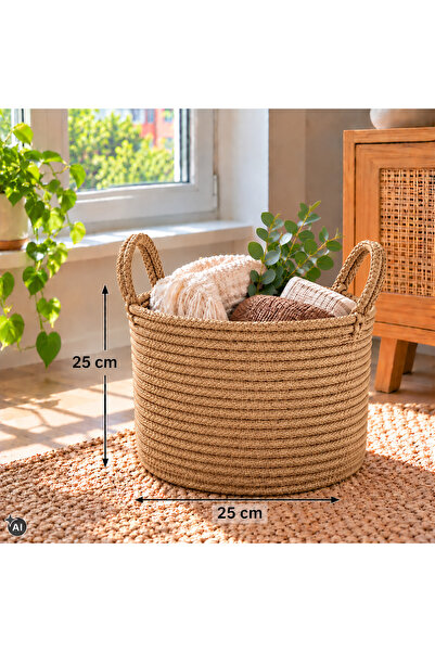 ÖRGÜM Multi-Purpose Mesh Basket Organizer 25X25 cm
