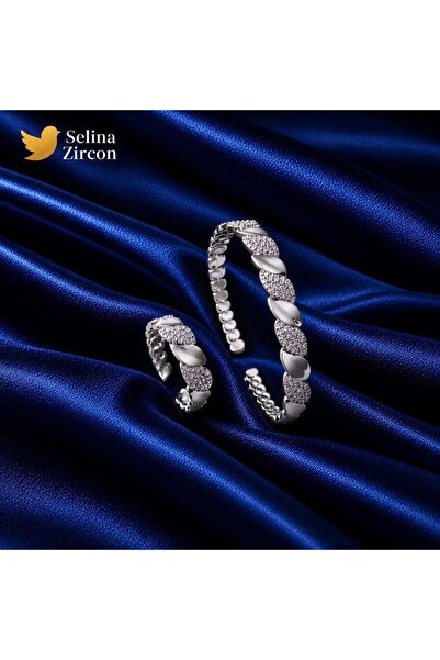Accessories طقم مجوهرات اسواره مع خاتم زركون