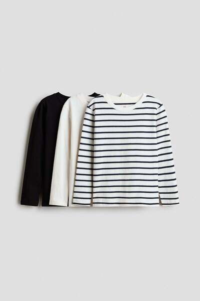 H&M 3-pack cotton tops