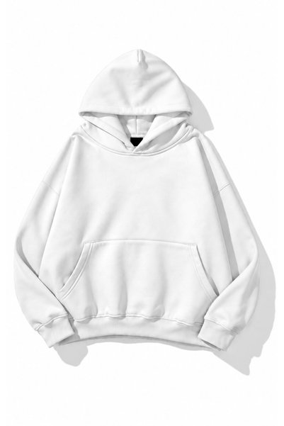 ELAN WEAR Unisex Kaliteli Kumaş 3 İplik Oversize Baskılı Hoodie Premium Kalın...