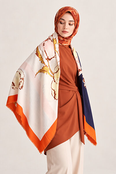 minelesarp Șal de umăr și eșarfă Hijab de lux din lână cașmir de toamnă 140x1...