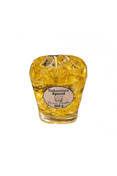 Lorena Candles Lumanare Parfumata Cocktail Aperol 600g - Lumanare Gel cu Cubu...