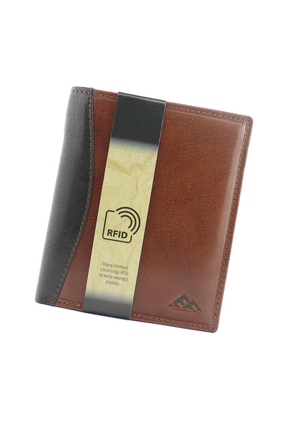 El Forrest Portofel elegant din piele pentru bărbați cu RFID