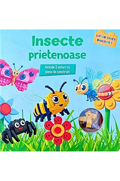 Flamingo Carte cu piese de construit. Insecte prietenoase