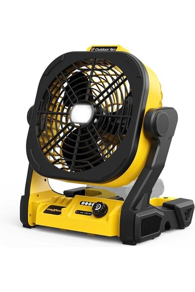 GENERAL Battery Operated Fan for Dewalt 20V Max battery, Portable Fan with AC...